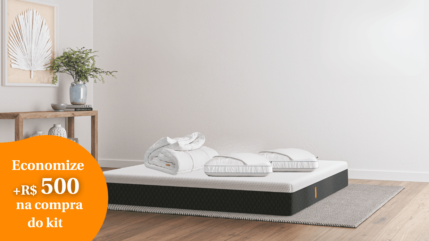 Kit Colchão Premium Hybrid 2.0 + Pillow Top + Travesseiro + Protetor